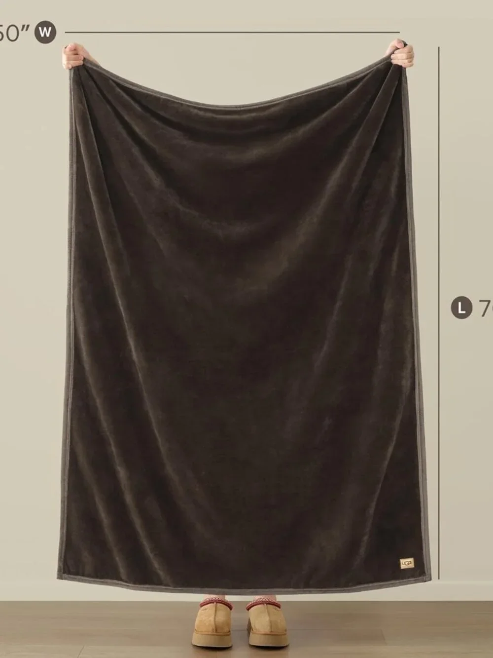 UGG Coco Plush Fleece Throw Blanket